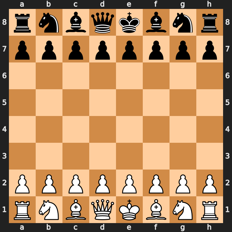 the knight can jump over other pieces