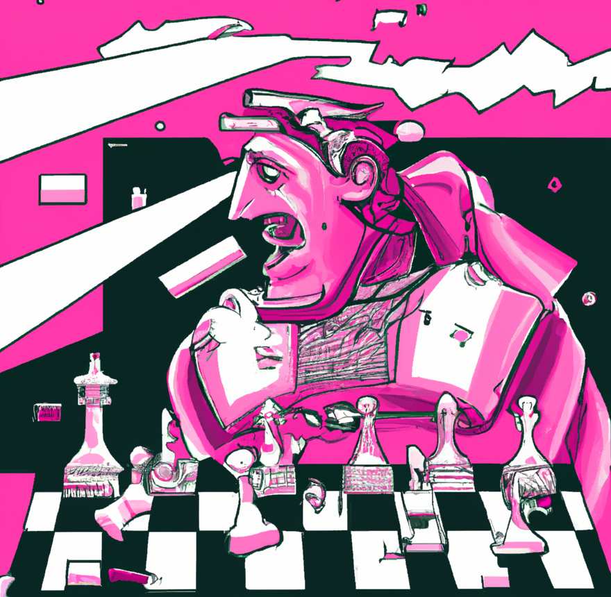 A Chess Player Seemingly Having Gone Insane From Playing